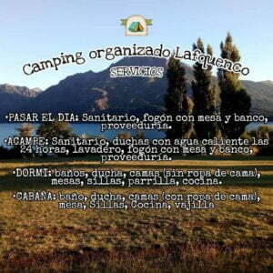 Camping Organizado Lafquen-Co - Parque Nacional Lanin - Lafquen Co1